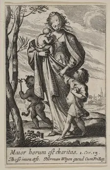 Charity, 1636. Creator: Abraham Bosse