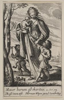 Charity, 1636. Creator: Abraham Bosse