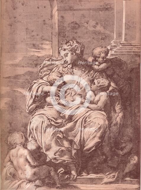 Charity, 16th century, (1903). Artist: Francesco Primaticcio