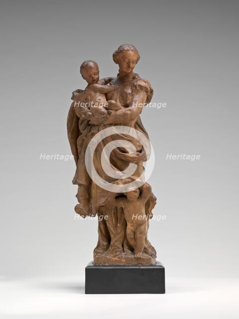 Charity, 1700. Creator: Giuseppe Mazzuoli the Elder.