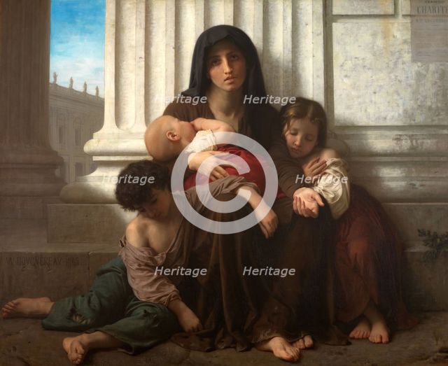 Charity, 1865 (also known as 'The Indigent Family'). Creator: William-Adolphe Bouguereau.
