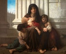 Charity, 1865 (also known as The Indigent Family'). Creator: William-Adolphe Bouguereau