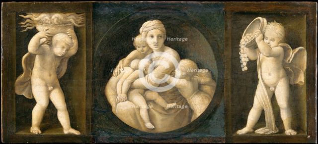 Charity (Baglioni family Altarpiece, predella panel), 1507.