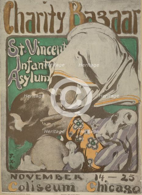 Charity bazaar St. Vincent infant asylum, c1901. Creator: Unknown.