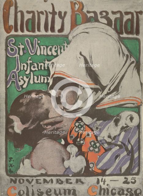 Charity bazaar St. Vincent infant asylum, c1901. Creator: Unknown.