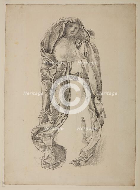 Charity - Drapery Study, 1867. Creator: Sir Edward Coley Burne-Jones.