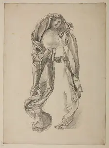 Charity - Drapery Study, 1867. Creator: Sir Edward Coley Burne-Jones