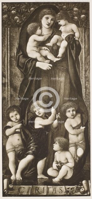 Charity from The Work of Edward Burne-Jones, c1860s, (1900). Creator: Unknown.