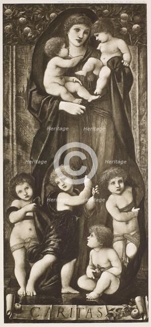 Charity from The Work of Edward Burne-Jones, c1860s, (1900). Creator: Unknown.
