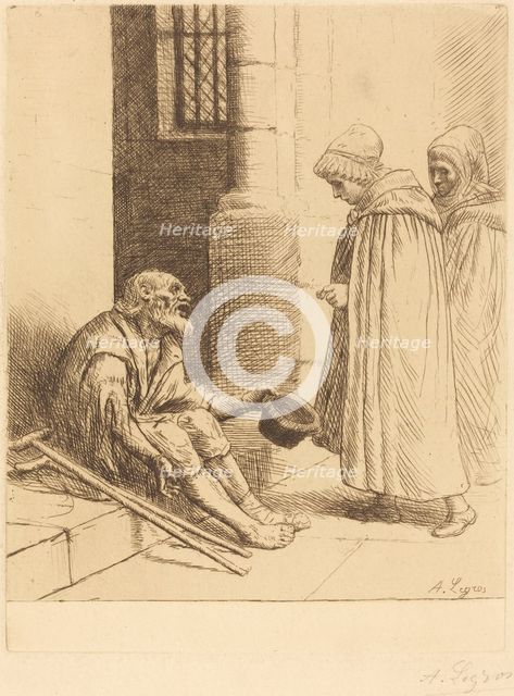 Charity (La charite). Creator: Alphonse Legros.