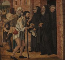 Charity of Saint Benedict, 1490. Creator: Bergognone, Ambrogio (1453-1523)