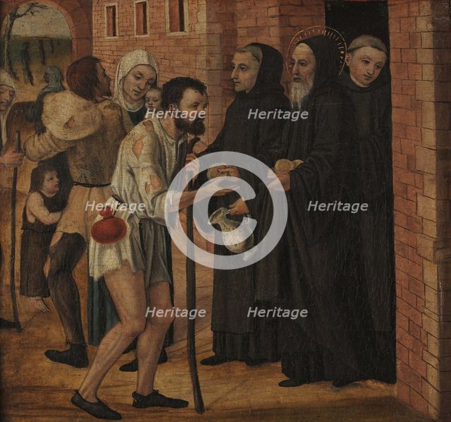 Charity of Saint Benedict, 1490. Creator: Bergognone, Ambrogio (1453-1523).