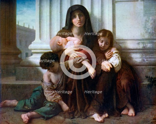 'Charity or The Indigent Family', 1865, (1912).Artist: William-Adolphe Bouguereau