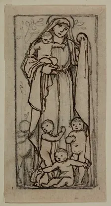 Charity - Study, 1870. Creator: Sir Edward Coley Burne-Jones