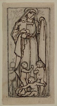 Charity - Study, 1870. Creator: Sir Edward Coley Burne-Jones