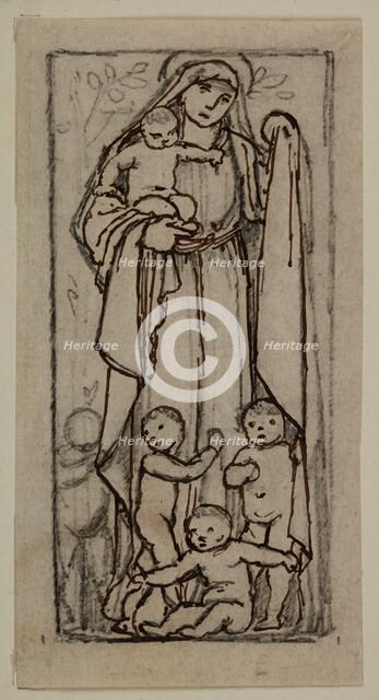 Charity - Study, 1870. Creator: Sir Edward Coley Burne-Jones.