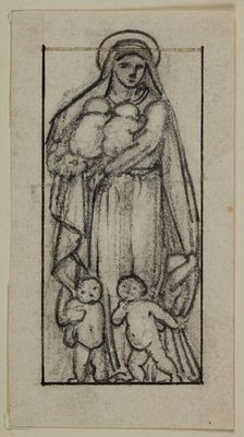 Charity - Study, 1870. Creator: Sir Edward Coley Burne-Jones