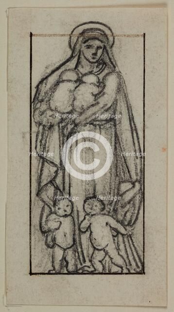 Charity - Study, 1870. Creator: Sir Edward Coley Burne-Jones.