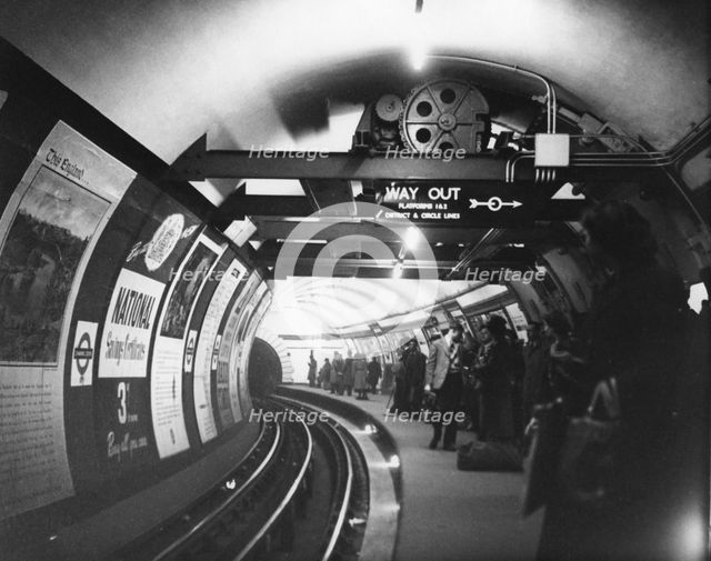 Charing Cross underground station, London, 1950s. Creator: Arthur Charles Kirby Ware.