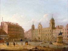 Charing Cross and Northumberland House late 18th century. Creator: Unknown
