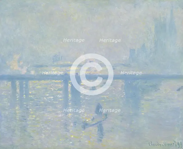 Charing-Cross Bridge in London, 1899. Artist: Monet, Claude (1840-1926)