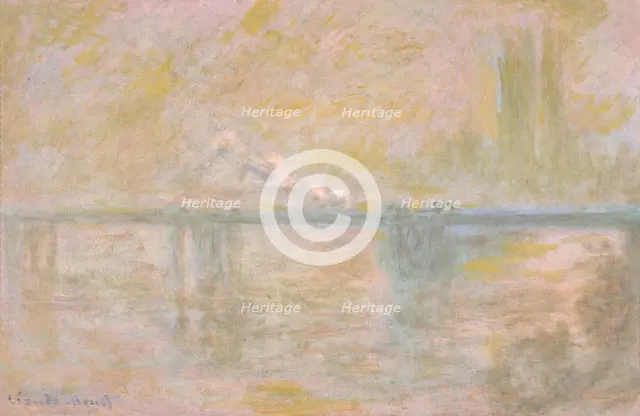 Charing-Cross Bridge in London, c. 1902. Artist: Monet, Claude (1840-1926)