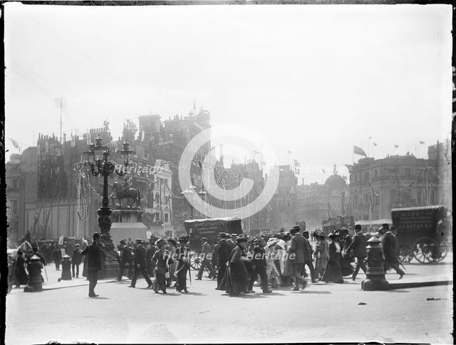 Charing Cross, City of Westminster, London, 1911. Creator: Katherine Jean Macfee.