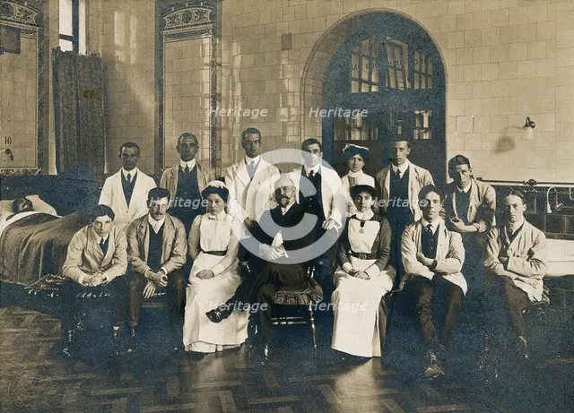 Charing Cross Hospital: a group portrait of senior hospital staff, 1906. Creator: Unknown.
