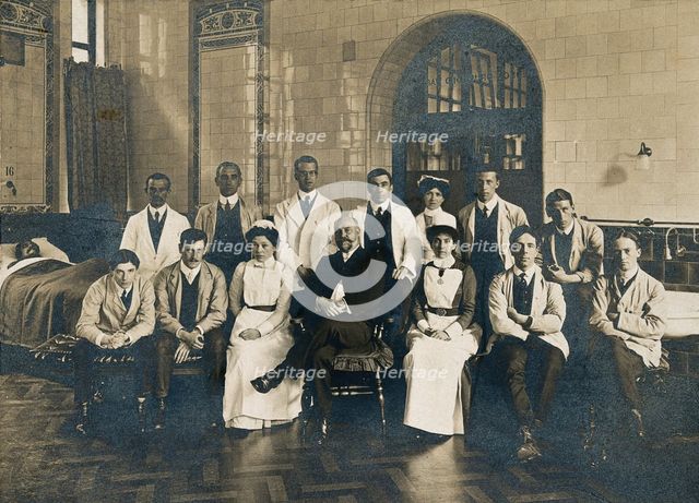 Charing Cross Hospital: a group portrait of senior hospital staff, 1906. Creator: Unknown.