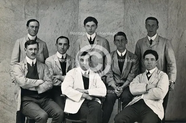 Charing Cross Hospital: a portrait of house surgeons, 1906. Creator: Unknown.