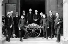 Charing Cross Hospital: portrait of the porters, 1906. Creator: Unknown
