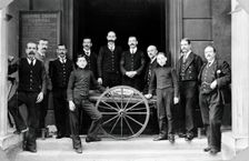Charing Cross Hospital: portrait of the porters, 1906. Creator: Unknown