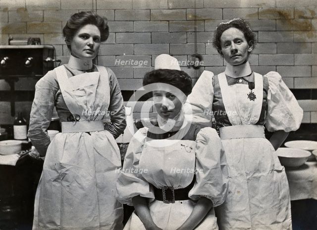 Charing Cross Hospital: portrait of theatre staff, 1904. Creator: Unknown.
