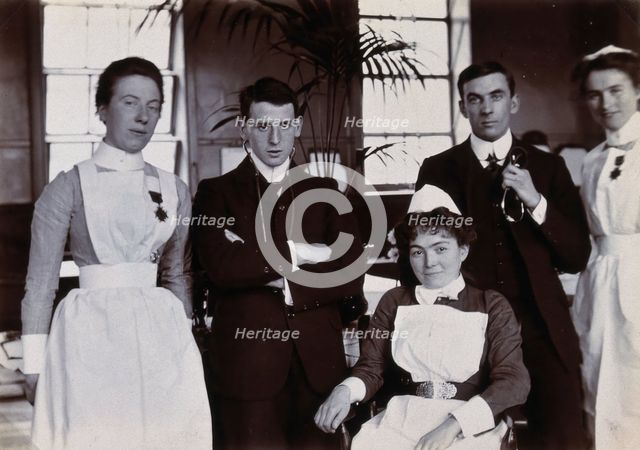 Charing Cross Hospital: staff portrait, 1904. Creator: Unknown.