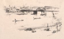 Charing Cross Railway Bridge, 1896. Creator: James McNeill Whistler (American, 1834-1903)
