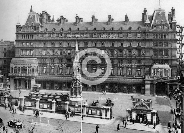 Charing Cross railway station, London, 1926-1927.Artist: McLeish