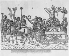 Chariot with trophies of war, from The Triumph of Caesar 1504. Creator: Jacob von Strassburg