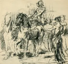 Chariot, c1880, (1943). Creator: Hans von Marées