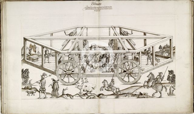 Chariot. From Genetto by Berthold Holzschuher, 1558.