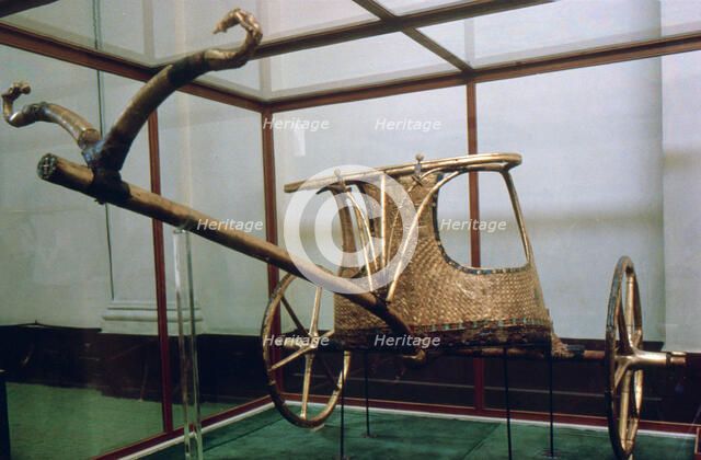 Chariot from the tomb of Tutankhamun, 14th century BC. Artist: Unknown