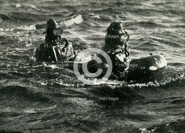 Chariot manned torpedo, World War II, 1945. Creator: Unknown.