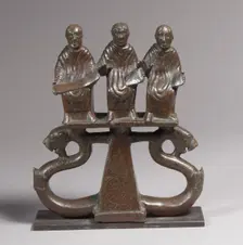 Chariot Mount with Three Figures, Late Roman or Byzantine, 300-500. Creator: Unknown