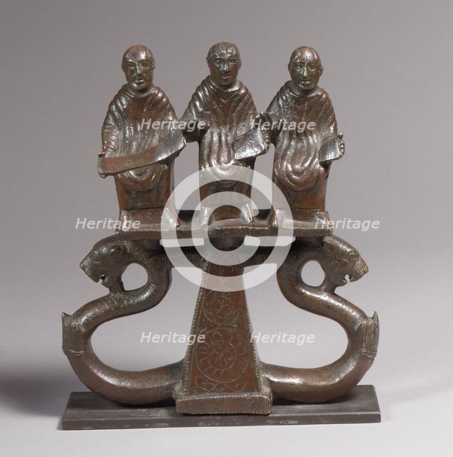 Chariot Mount with Three Figures, Late Roman or Byzantine, 300-500. Creator: Unknown.