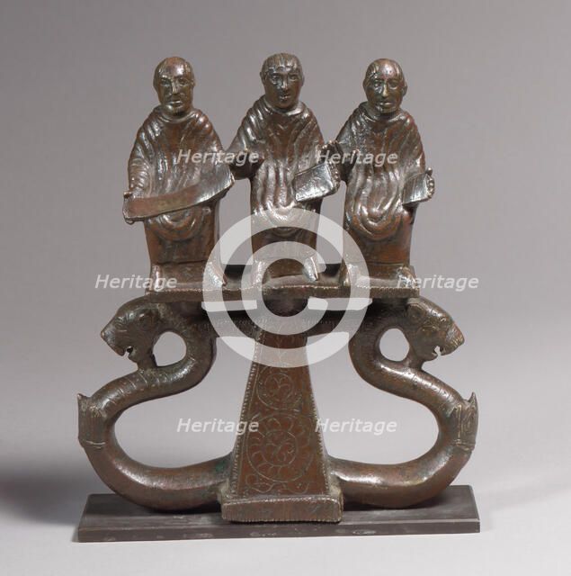 Chariot Mount with Three Figures, Late Roman or Byzantine, 300-500. Creator: Unknown.