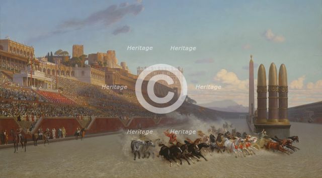Chariot Race, 1876. Creator: Jean-Leon Gerome.