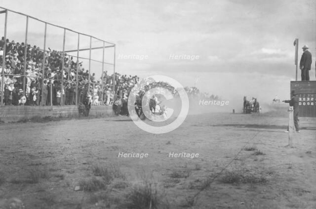 Chariot race at 4th of July celebration, between c1900 and c1930. Creator: Unknown.