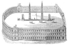 Chariot Race in the Circus Maximus - Rome, 1850. Creator: Unknown