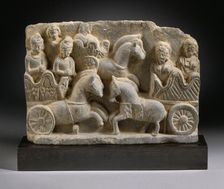 Chariot Scene, 3rd century. Creator: Unknown