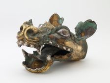 Chariot shaft fitting in the form of a dragon head, Late Eastern Zhou dynasty, ca. 4th century BCE. Creator: Unknown