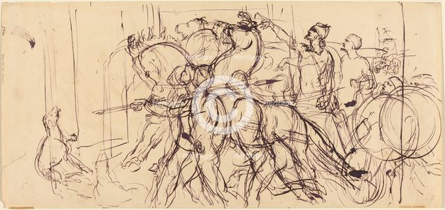 Charioteers. Creator: Eugene Delacroix.